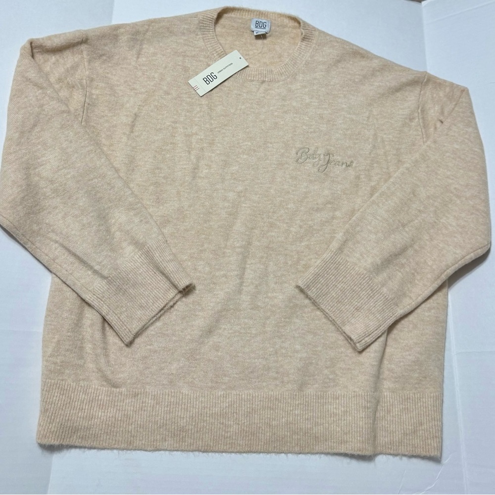 BDG Cream Crew Neck Sweater